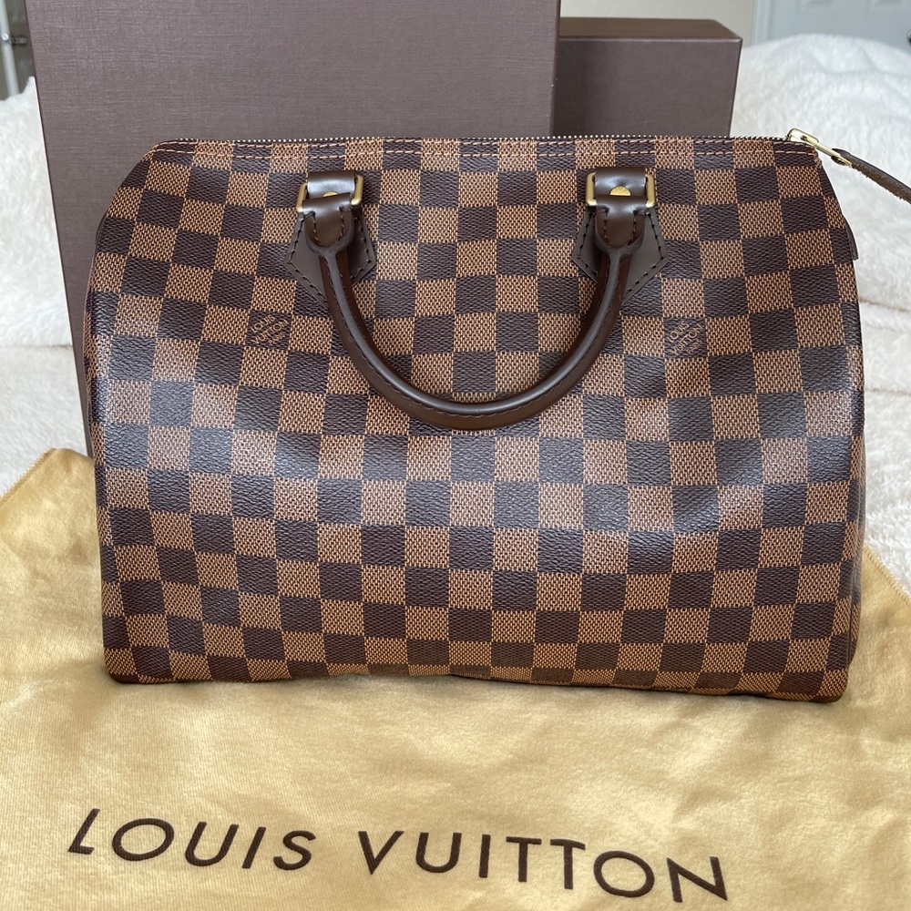 Authentic Louis Vuitton Speedy 30 Damier Ebene